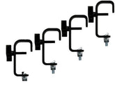 4x Showtec Heavy Duty Black G-Klemme (50 mm)